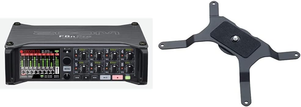 Zoom F8n Pro Field Recorder Bundle with Camera Mount for Professionals