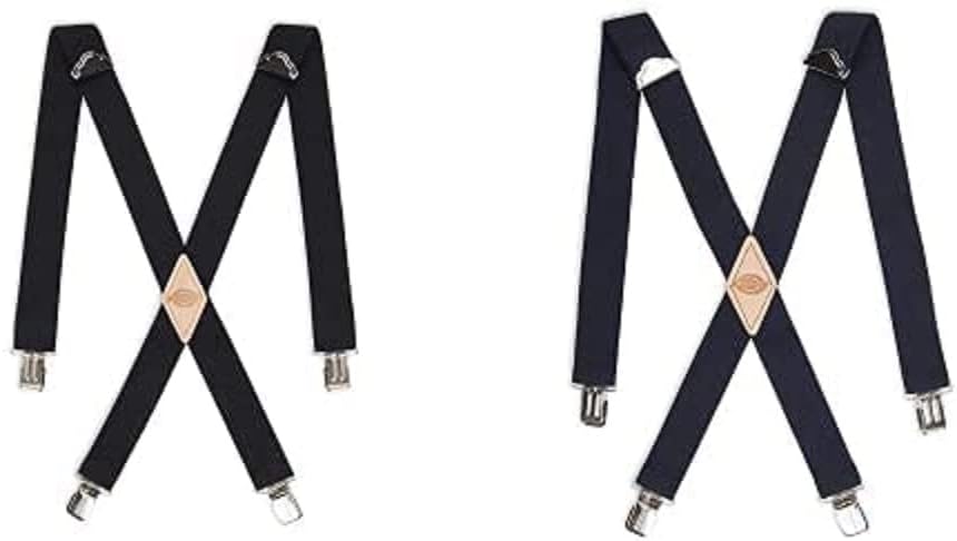 Dickies Mens 1-1/4 Solid Straight Clip Suspenders for Style