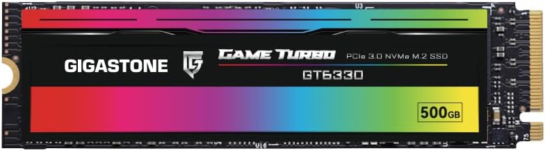 Gigastone M.2 SSD 500GB PCIe 3.0 NVMe for Gamers and Creators