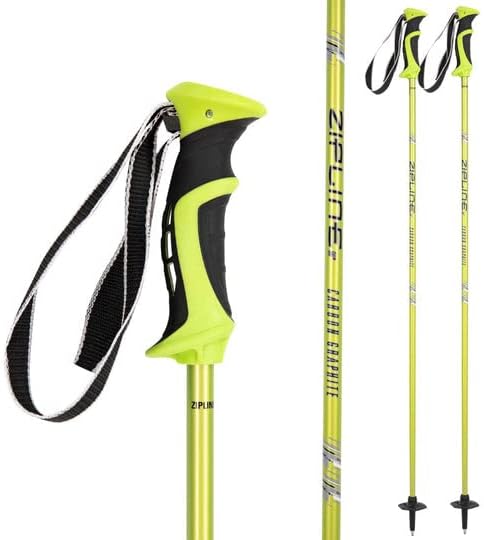 Zipline Carbon Ski Poles - Lightweight & Durable!