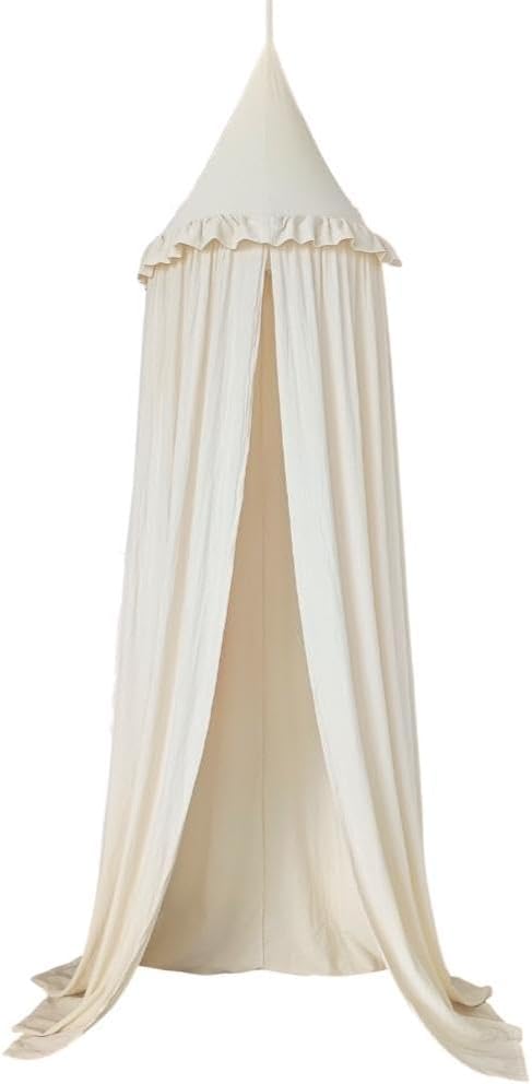 Wonder Space Ruffled Bed Canopy - Pastel Perfection!