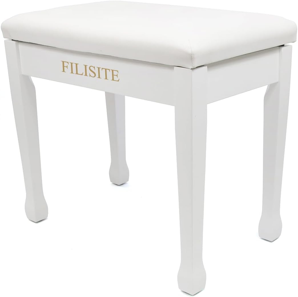 FILISITE Piano Bench with Waterproof Cushion for Versatile Use