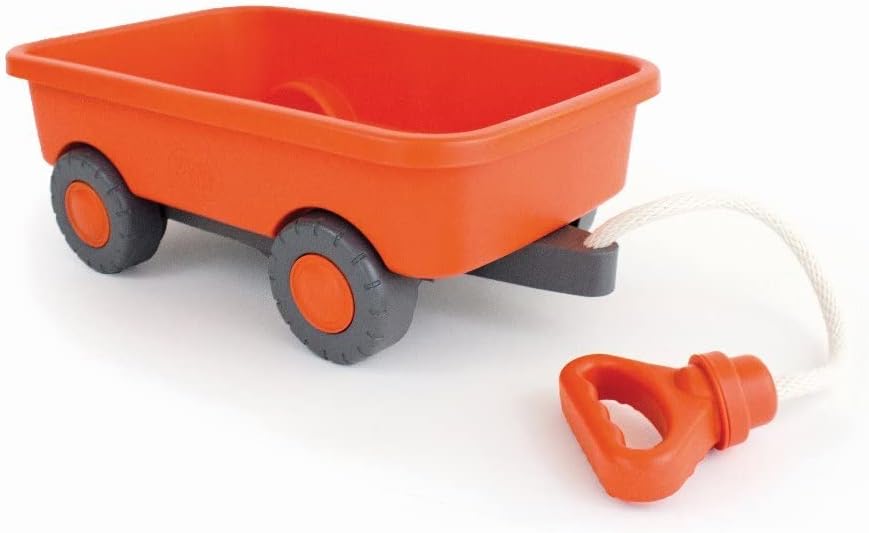 Green Toys Orange Wagon - Eco-Friendly Kids Outdoor Vehicle