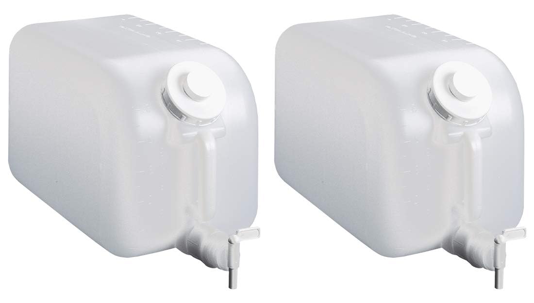5 Gallon Plastic Dispenser Carboy with Spigot - 2 Pack Offer