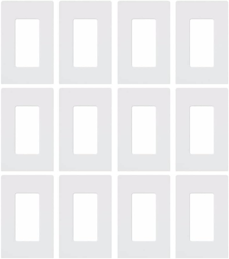 Lutron Claro Light Switch Cover Plate for Decorator Switches