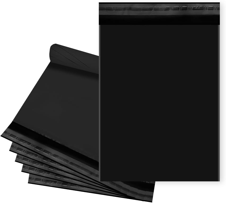 Durable Black Bulk Shipping Bags for Clothing and More
