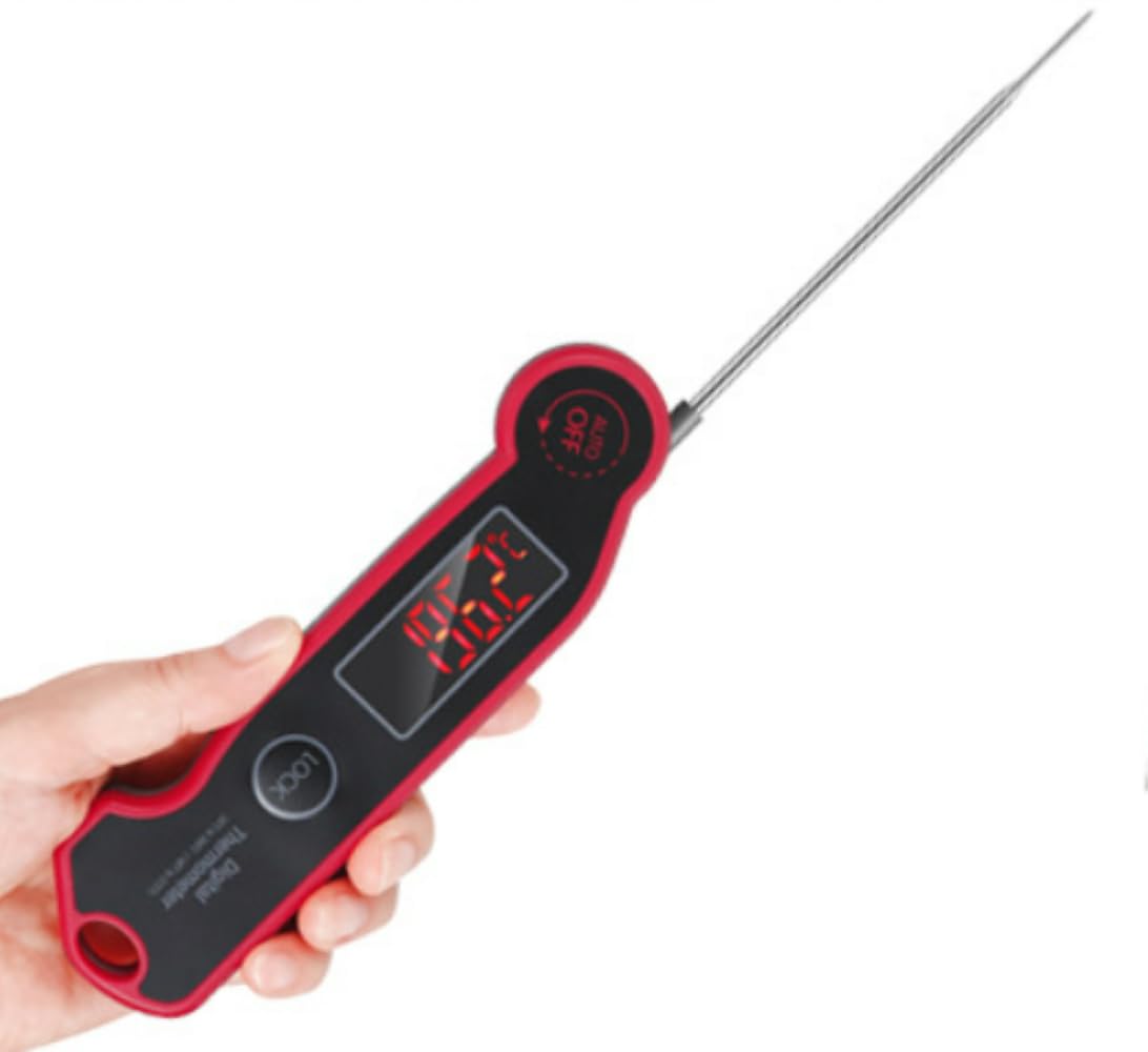 Wireless Waterproof Meat Thermometer - Quick Read, Ambidextrous Display