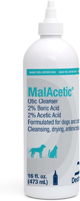 MalAcetic Otic Cleanser for Dogs and Cats - 16 oz Bottle