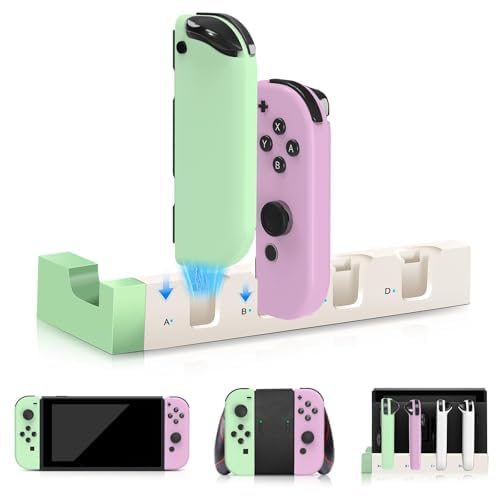 Switch Controller Replacement with Charging Dock for Joypads