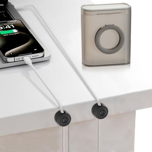 6 Pack Magnetic Cord Clips: Easy Cable Management