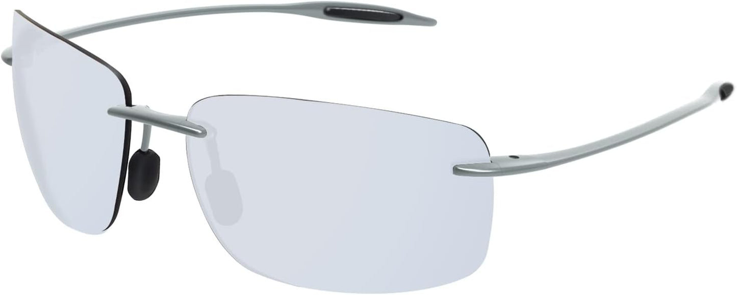 JULI Sports Sunglasses for Men Women Tr90 Rimless Frame MJ8009