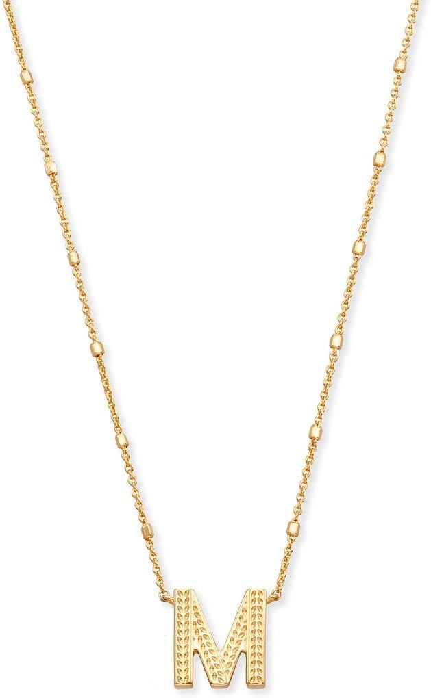 Stylish Letter M Pendant Necklace in Gold for Women Fashion