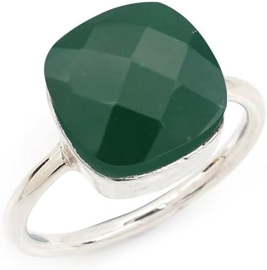 Simple Aquamarine Ring - Elegant Silver Statement Ring
