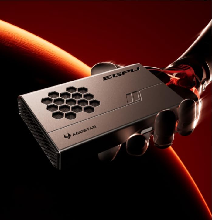 AOOSTAR XG76 External GPU Dock: AMD Radeon 7600 XT, USB4, OcuLink, HDMI2.1, DisplayPort2.1