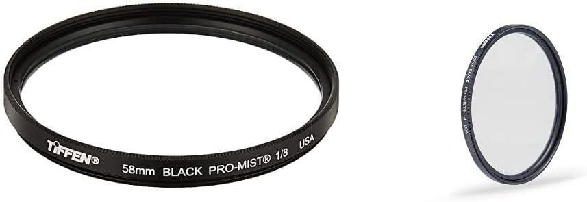 58mm Black Pro-Mist Camera Lens Filters Bundle for Stunning Effects