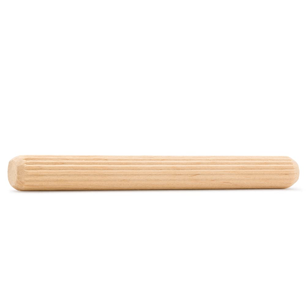 Wooden Dowel Pins 5 inch x 1/2 inch for Woodworking Projects