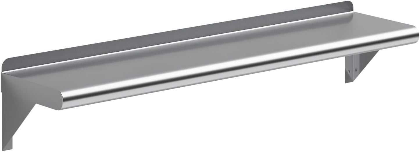 Stainless Steel Wall Shelf 8 in. x 36 in. for Kitchen and Garage