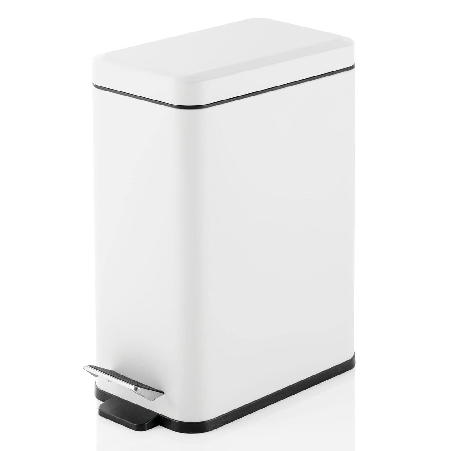 mDesign Pedal Bin for Bathroom, Kitchen and Office Use
