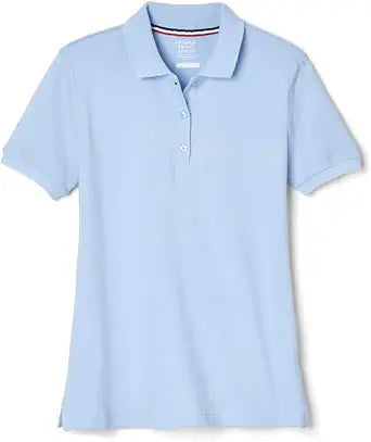 French Toast Girls' Short Sleeve Stretch Pique Polo for Comfort