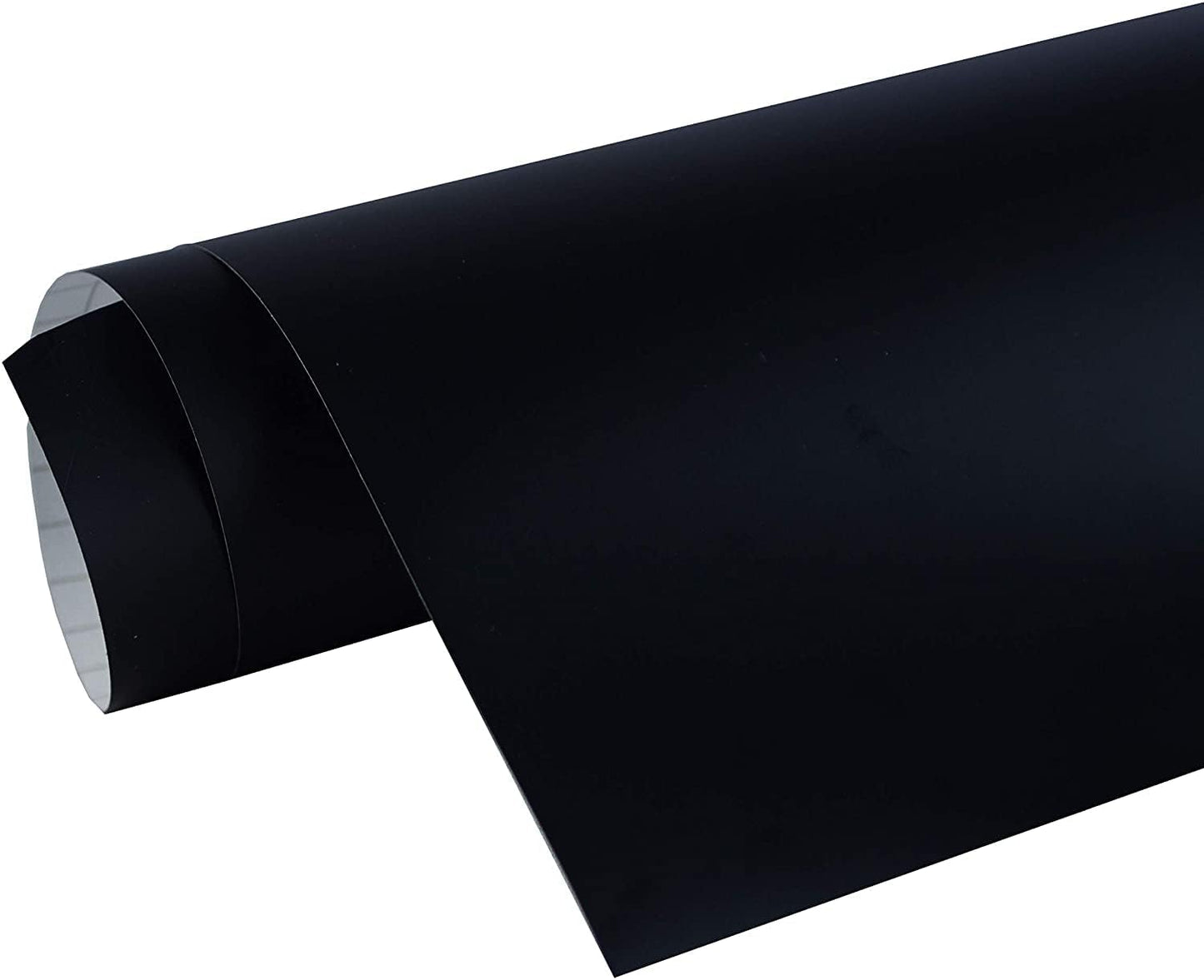 24in x 150ft Matte Black Repositionable Adhesive-Backed Vinyl