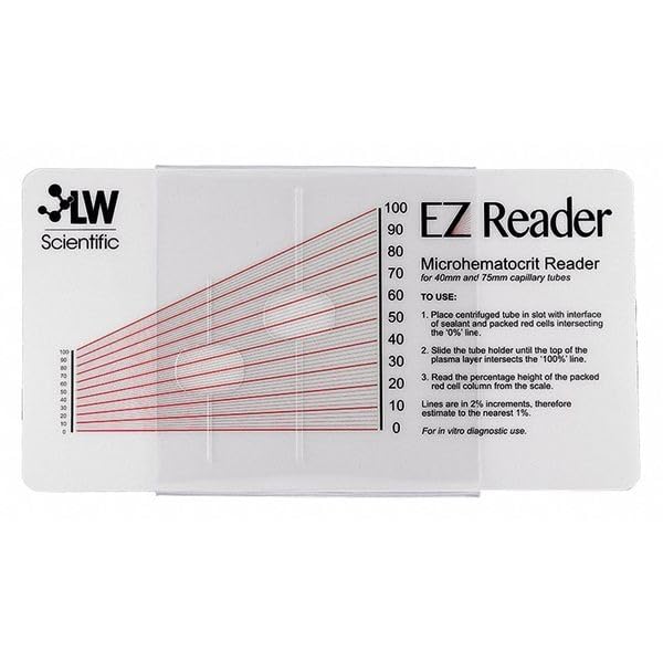 Hematocrit Reader Card for Accurate Blood Sample Analysis