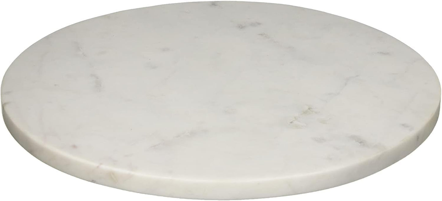 Multi-Purpose Round Marble Cheese Tray for Elegant Serving