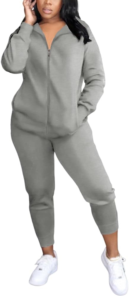 Comfy Two Piece Outfits For Women Casual Long Sleeve Sweatsuits