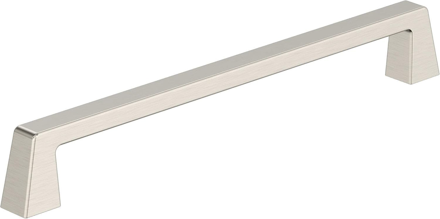 Satin Nickel Cabinet Pull by Amerock - Stylish 8 in Handle