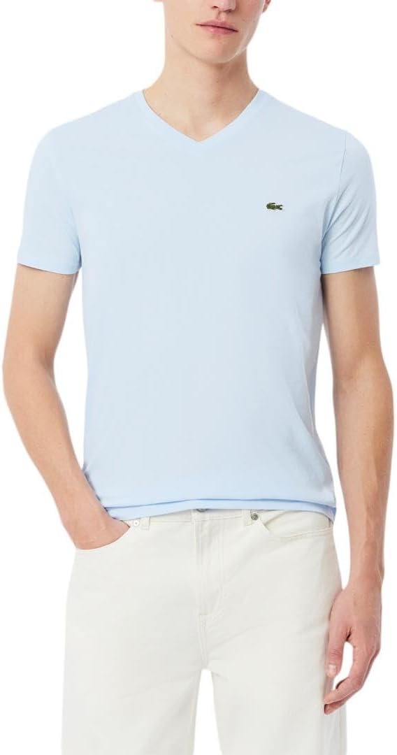 Lacoste Men's Short Sleeve V-Neck Pima Cotton Jersey T-Shirt Review