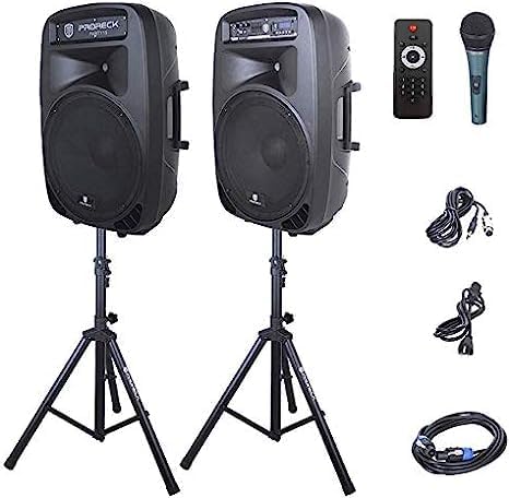 PRORECK New Party 15 15-Inch 2-Way Powered PA Speaker System