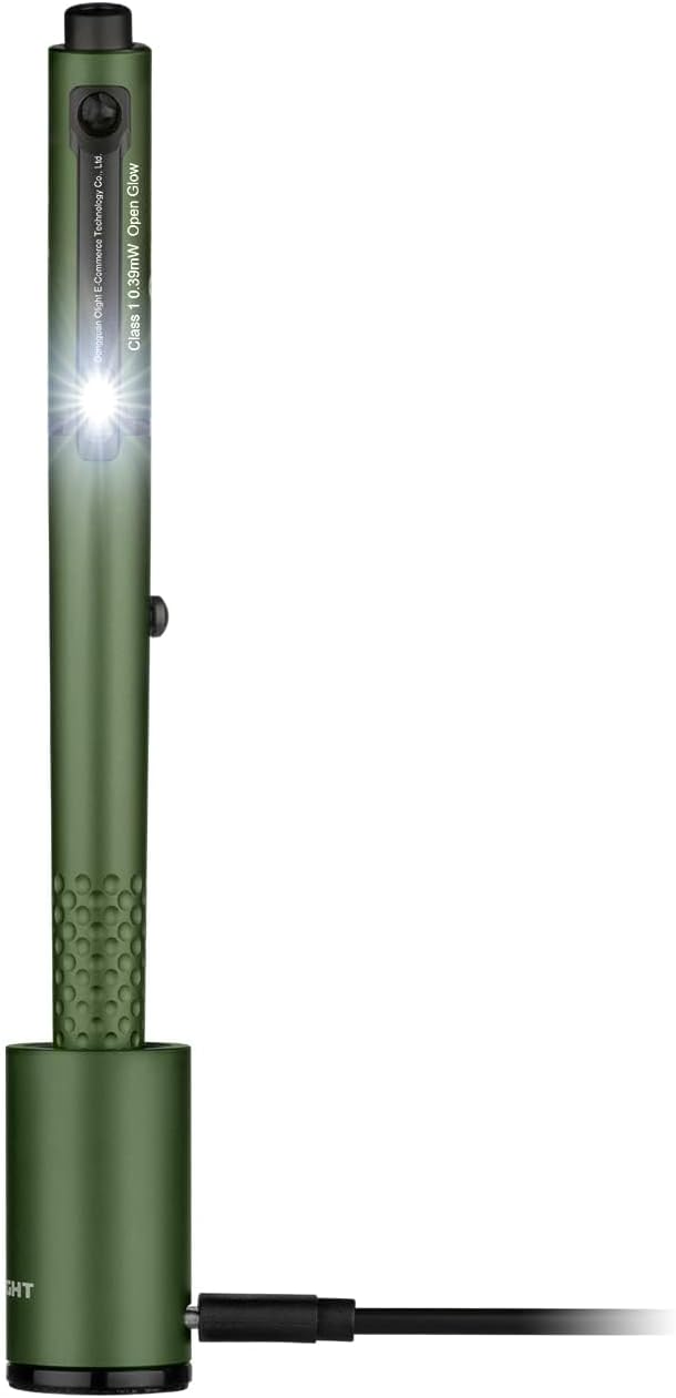 OLIGHT O'Pen Glow EDC Pen Light: Versatile 120 Lumens Green Beam