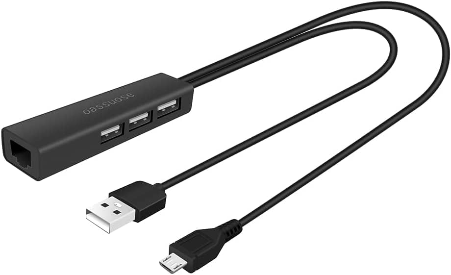 4-in-1 Ethernet Adapter & USB Hub for Streaming Sticks