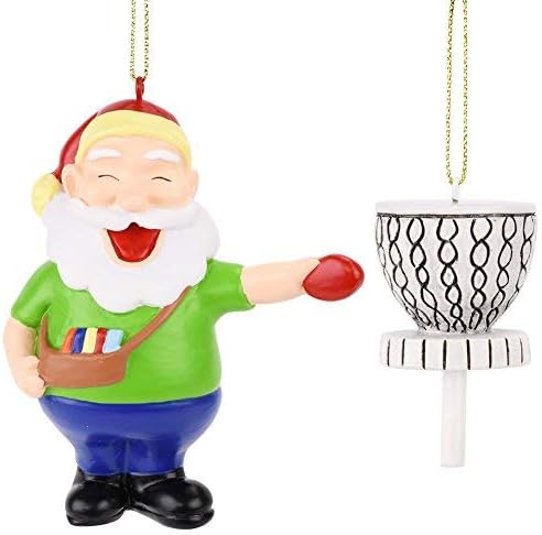 Santa Frisbee Disc Golf Ornament Set