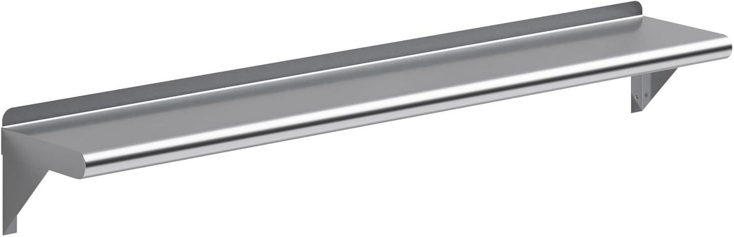 48 in Stainless Steel Wall Shelf for Kitchen and Utility Use