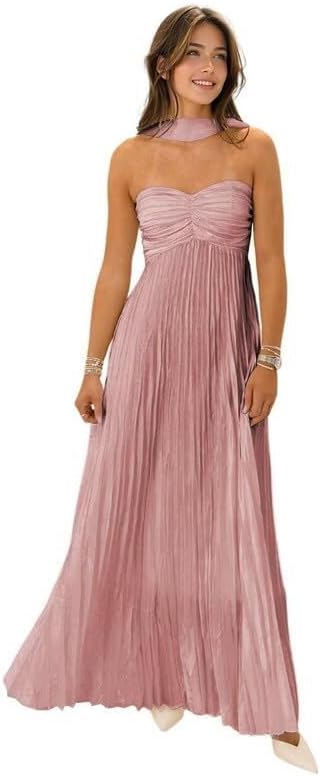 Womens Chiffon Bridesmaid Dresses with Scarf for Any Occasion