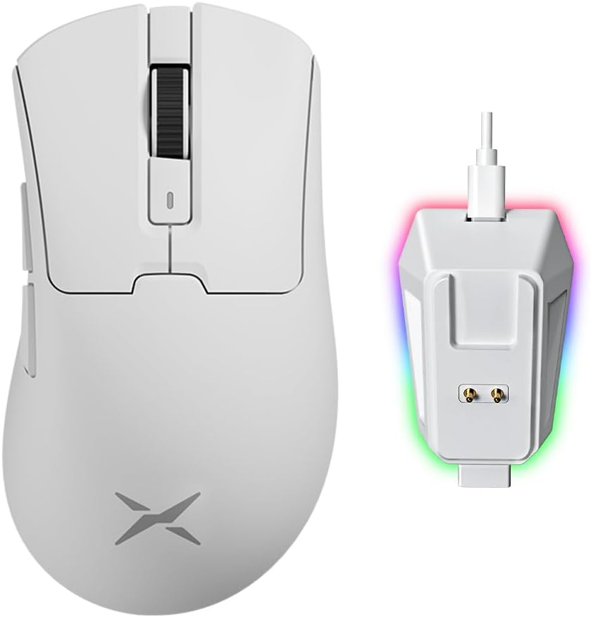 DeLUX M900PRO Wireless Gaming Mouse with RGB Charging Dock