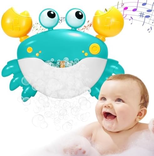 Crab Bubble Bath Toy: Bubble Maker & Music Player for Toddlers