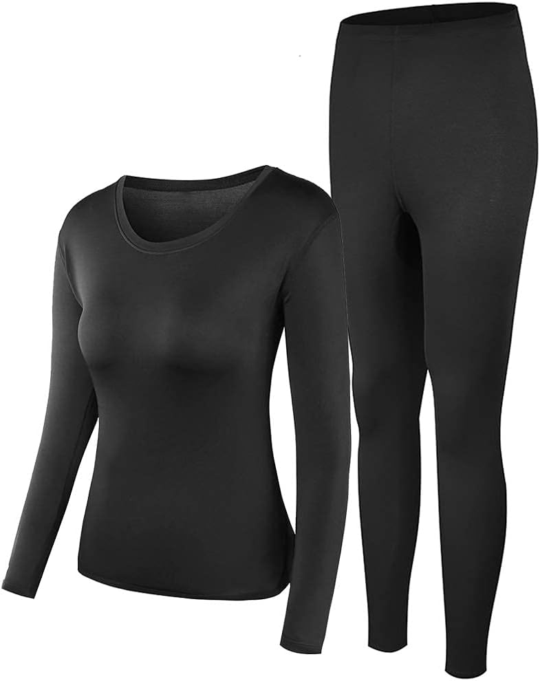 PISIQI Women's Ultra-Soft Thermal Long Johns for Winter Warmth
