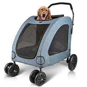 Petbobi Dog Stroller for Large Dogs - Spacious & Durable Design