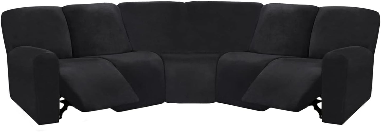 ULTICOR 7-Piece L Shape Recliner Sofa Covers for Comfort