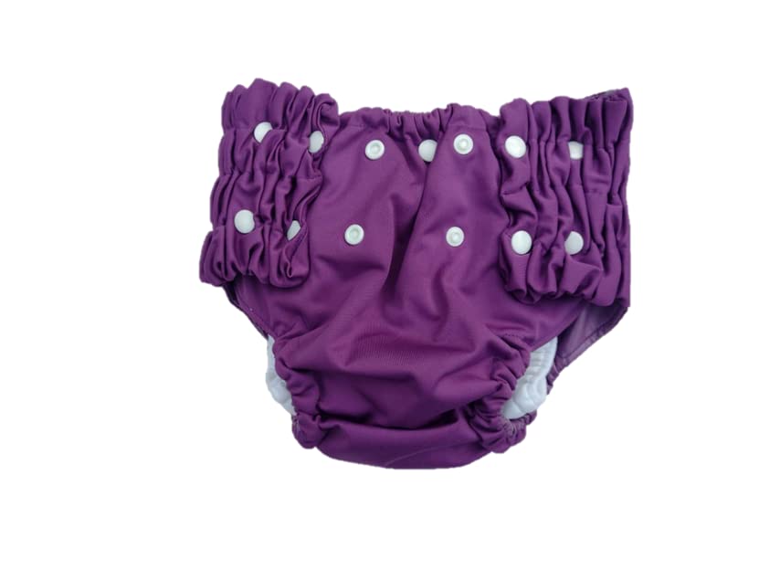 Kijani Baby Night Time Cloth Pull Up Diapers - Leakproof for Toddlers, Ages 2-6 (Purple, Small)