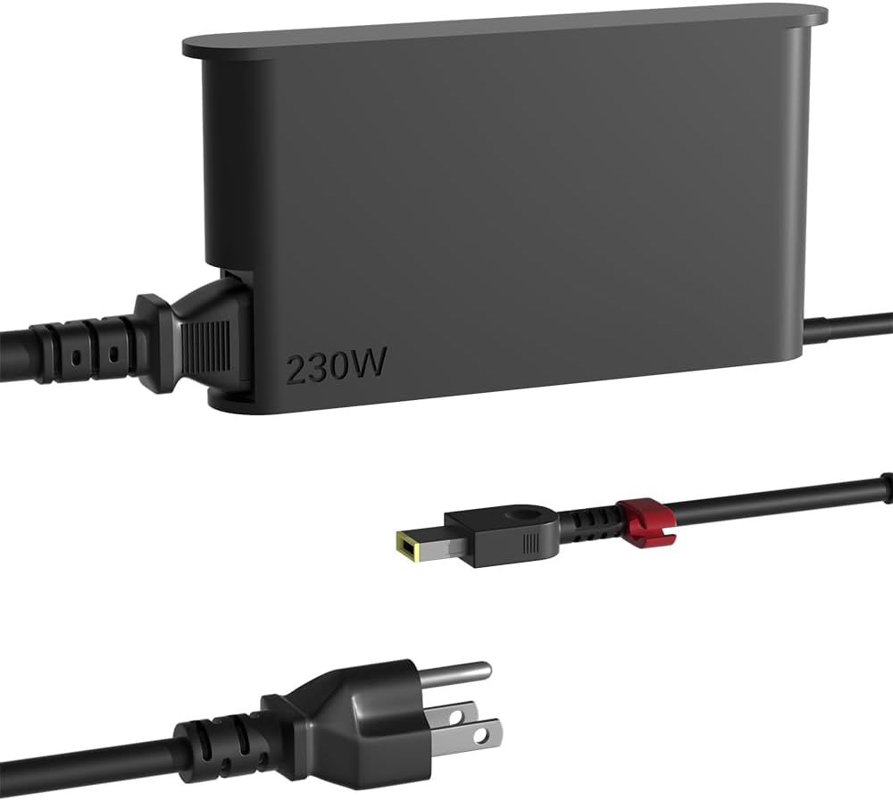 230W AC Adapter Charger for Lenovo Legion and ThinkPad Laptops