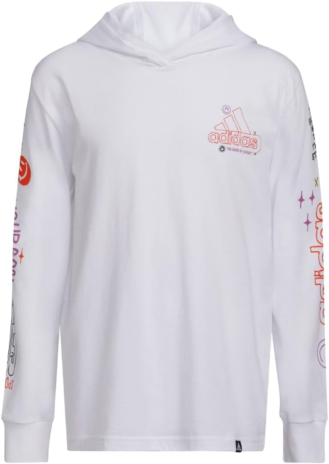 adidas Boys' Adi Warp Hooded Tee - Stay Warm in Style