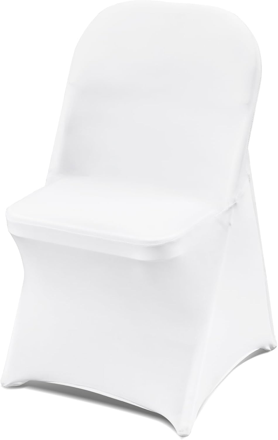 VEVOR 30 PCS White Folding Chair Covers for Elegant Events