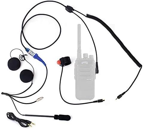 Rugged Motorcycle Two Way Handheld Radio Harness Communication Kit
