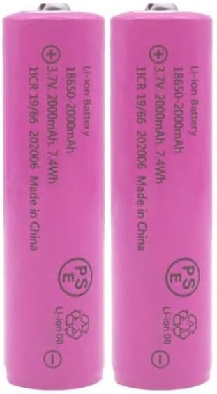 Pink Rechargeable 18650 Batteries - Power Your Gear!