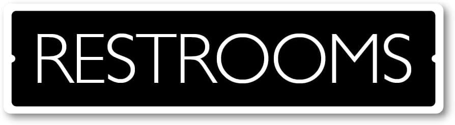 GRX1486 Indoor/Outdoor Plastic Sign for Restrooms - Large Size