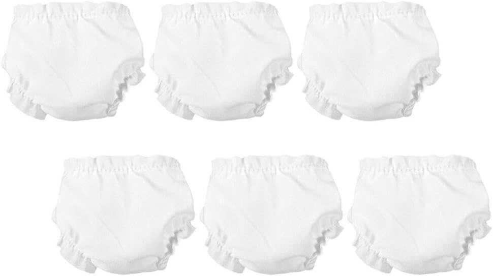 NUOBESTY 6pcs Adjustable Reusable Doll Diapers