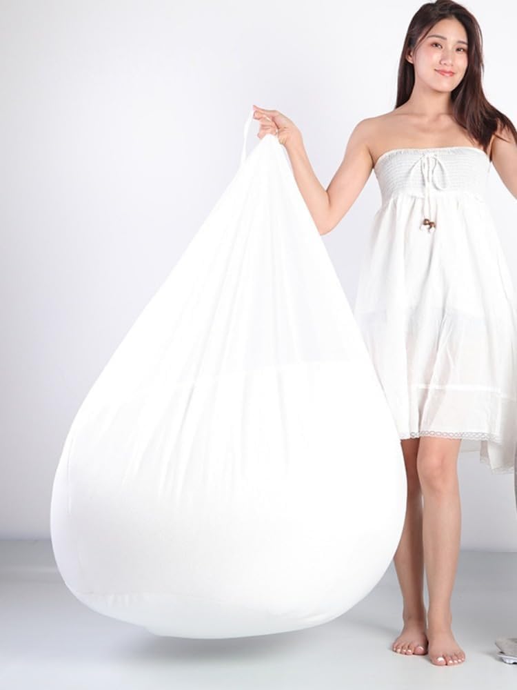 White Inner Liner Cover for Giant Bean Bags - No Filler - 5.3Ft
