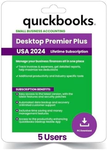 QB Premier Plus 2024 for 5 Users - Lifetime Version for PC